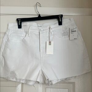 Good American Good ‘90s Bright White Jean Shorts